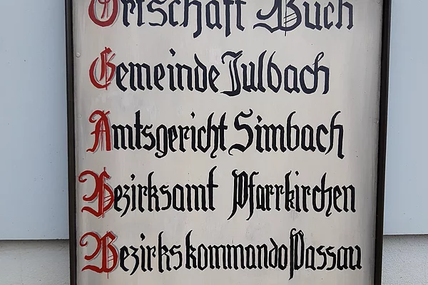 Gemeindetafel Buch